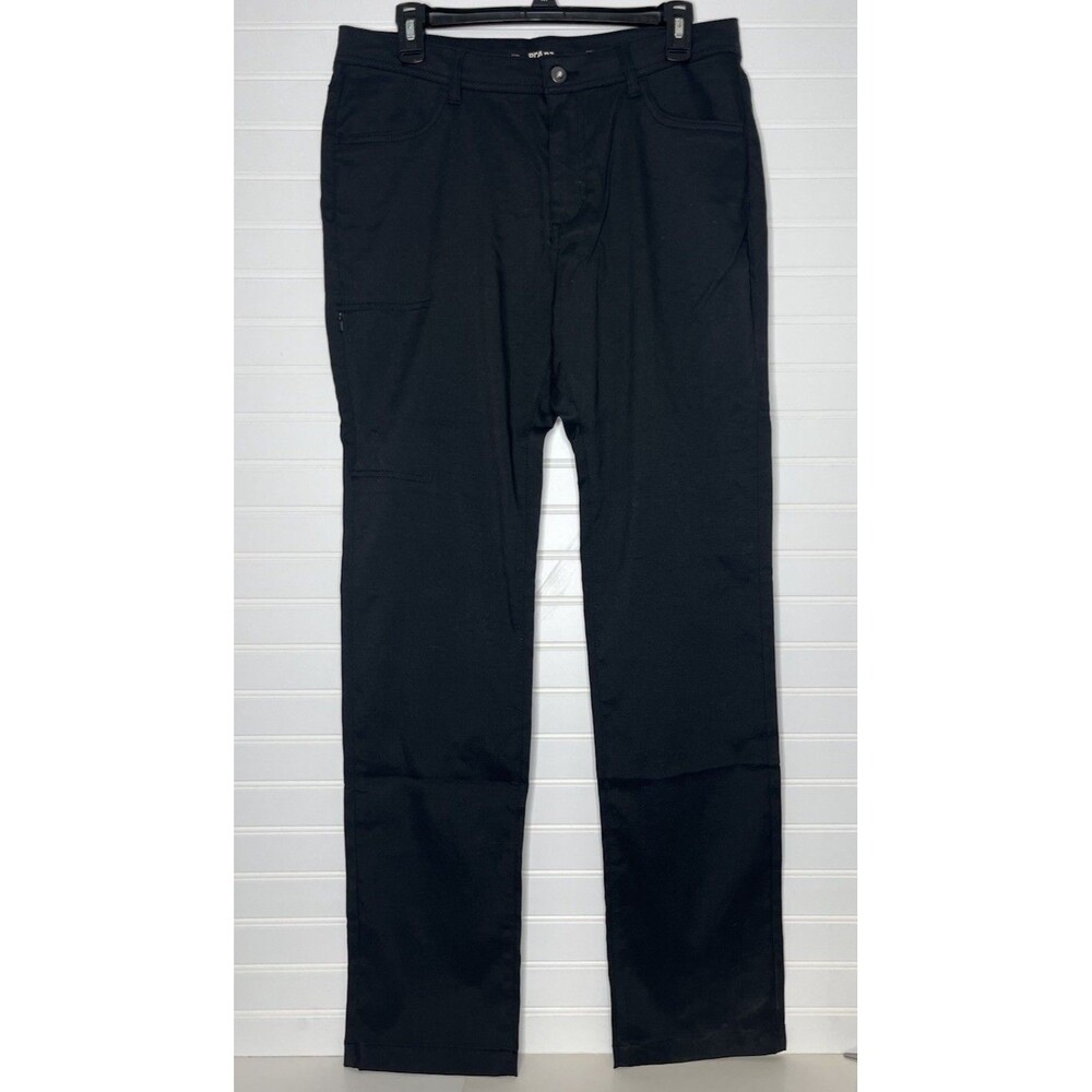 PrAna Womens Stretch Zion Halle Pant Size10 Black Hiking mid rise standard fit
